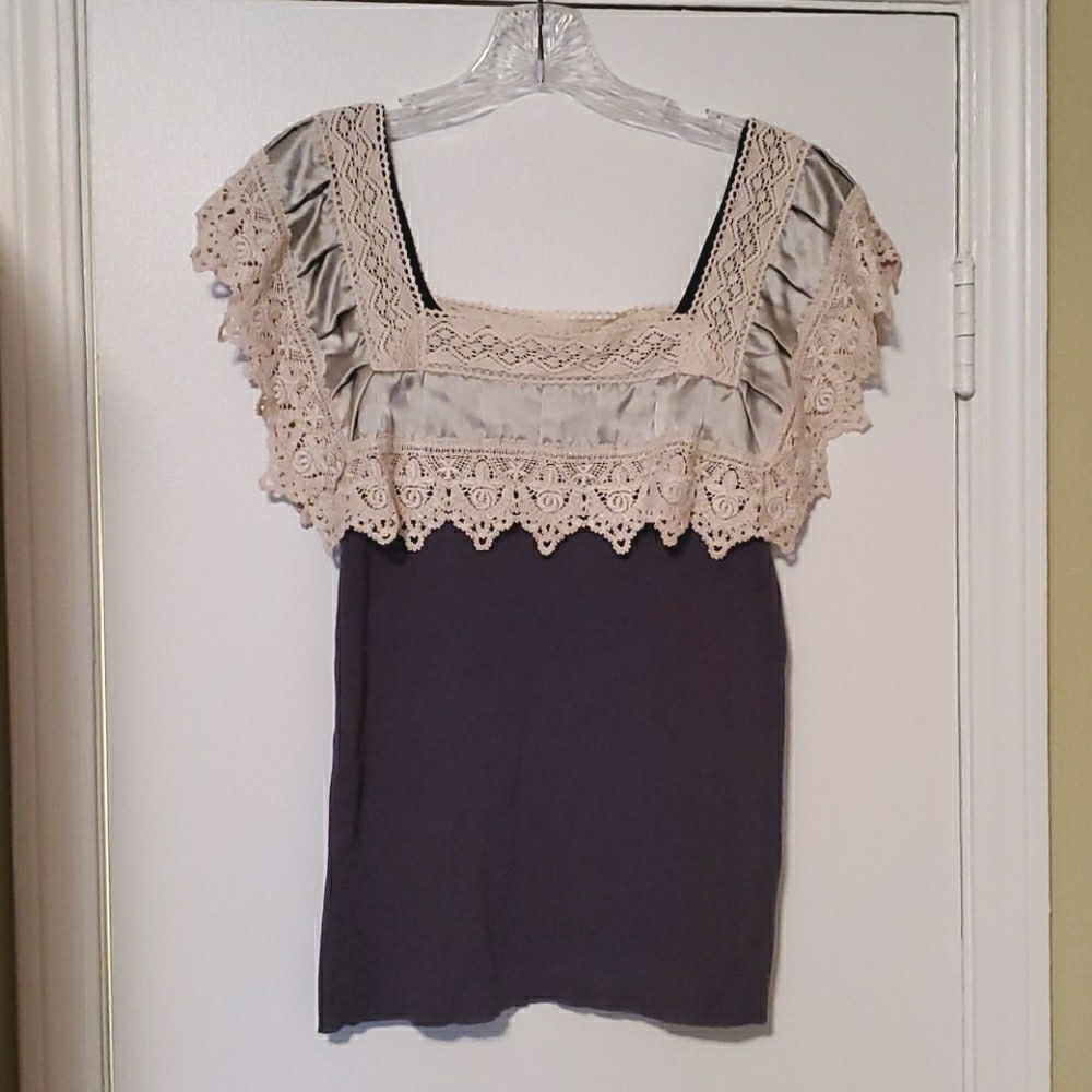 Navy Sleevless Knit Top from Anthropologie